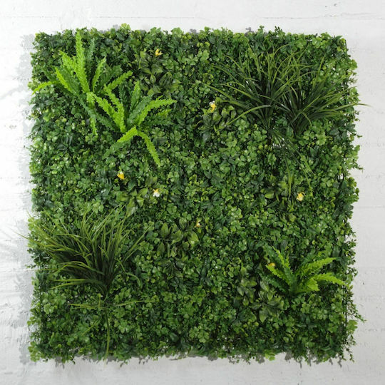 Supergreens Artificial Foliage Panel Clover with Asplenio 1x1m