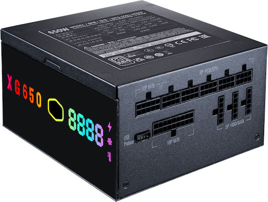 CoolerMaster XG650 Plus Platinum 750W Μαύρο Τροφοδοτικό Υπολογιστή Full Modular 80 Plus Platinum