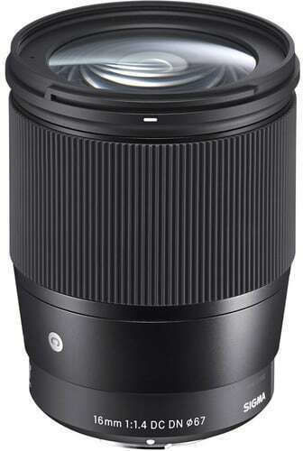 Sigma Φωτογραφικός Φακός Contemporary Fujifilm 16mm f/1.4 DC DN Σταθερός για Fujifilm X Mount Μαύρος