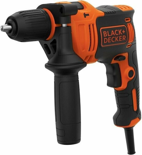 Black & Decker BEH710K Κρουστικό Δράπανο 710W με Θήκη και με 2x Τρυπάνια 6mm & 2x Τρυπάνια 8mm