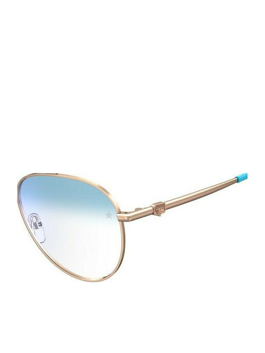 Chiara Ferragni Feminini Ochelari de soare cu Auriu Cadru