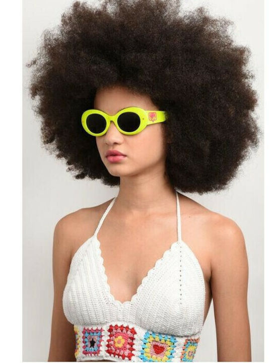 Chiara Ferragni Women's Sunglasses with Black Plastic Frame and Black Lens CF7004/S 807IR