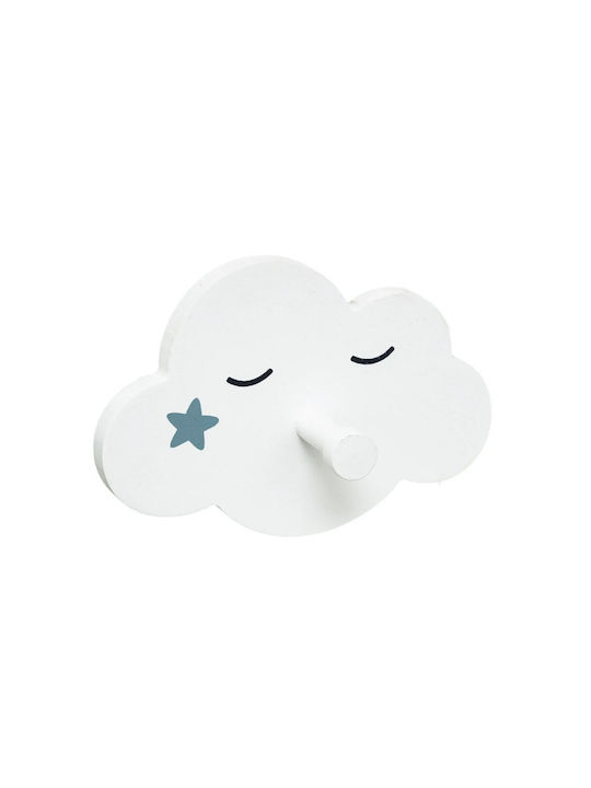 Atmosphera Wooden Kids Wall Hanger with Hooks Sky Colorful 3pcs