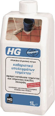 HG Grout Film Remover Concrete Residue Cleaner Suitable for Tiles & Stone 1lt