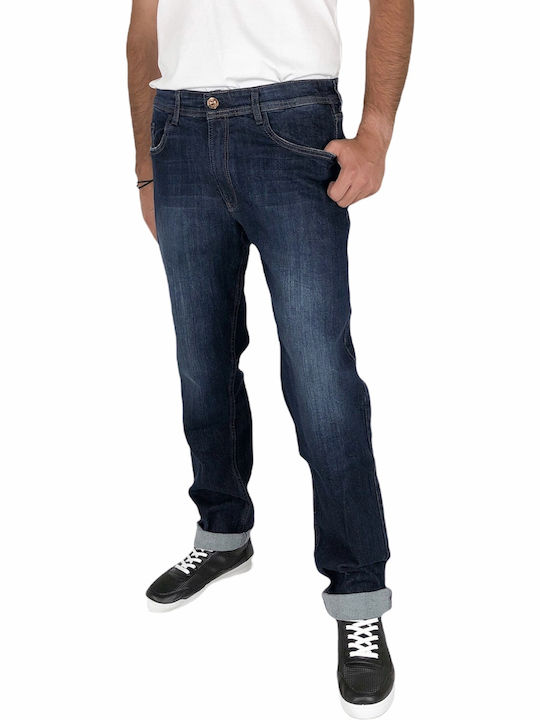 Men's Jeans Pants with Relaxed Fit Navy Blue