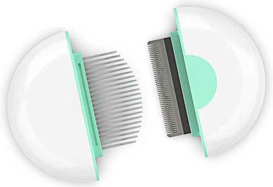 M-Pets Mini Pet Comb XSmall for Short-Haired Dogs for Coat Cleaning Green