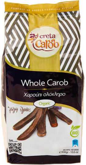Creta Carob Ολόκληρο Βιολογικό Χαρούπι 300gr