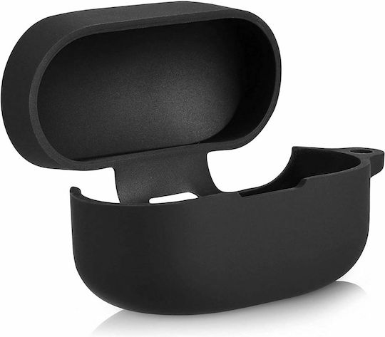 KWmobile Carabiner Silicone Case with Keychain Black for Sony WF-1000XM4
