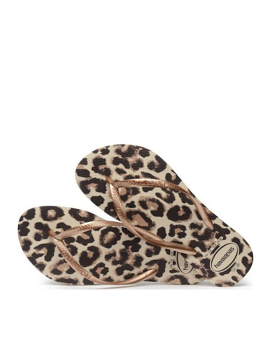 Slim Animals Women's Flip Flops Rose Gold