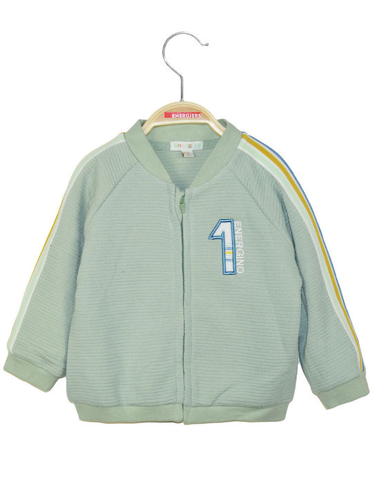 Energiers Boys Cardigan with Zipper Khaki