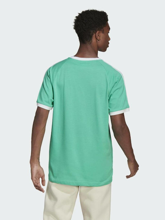 Adidas Adicolor Classics 3 Stripes Ανδρικό T-shirt Hi-Res Green με Λογότυπο