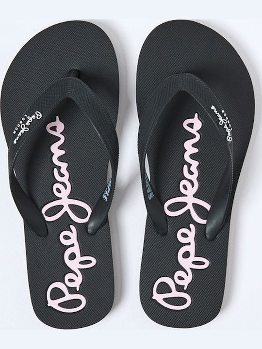 Bay Beach Women's Flip Flops Black