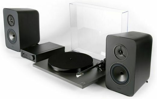Rega System One Πικάπ με Ενσωματωμένα Ηχεία Μαύρο