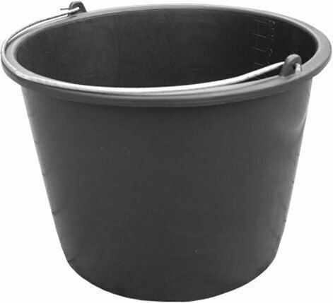 Silverline Mop Bucket Plastic Capacity 12lt Black