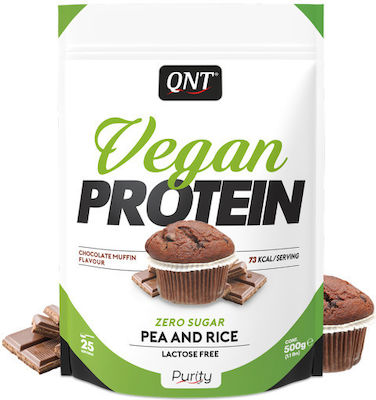 QNT Vegan Protein Fără Gluten & Lactoză cu Aromă de Brioșă cu ciocolată 500gr