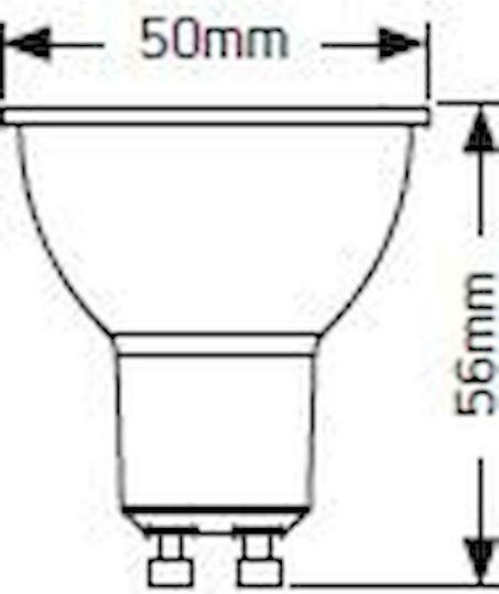 Geyer LED-Lampe 5W für Fassung GU10 und Form PAR16 Warmes Weiß 460lm