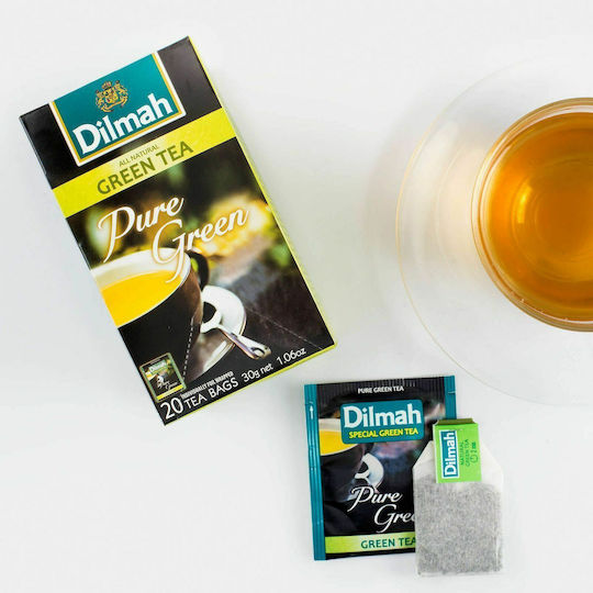 Dilmah Πράσινο Τσάι Pure Green 20 Φακελάκια 30gr
