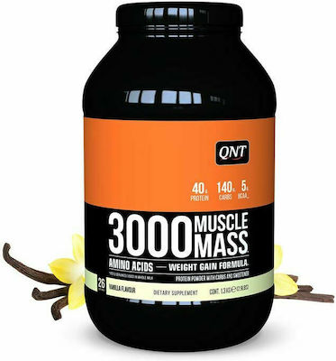 QNT 3000 Muscle Mass Molkenprotein mit Geschmack Vanille 1.3kg