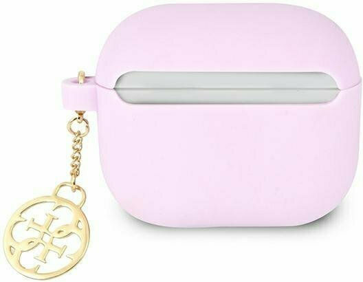 Guess Charm Калъф в Лилав цвят за Apple AirPods 3