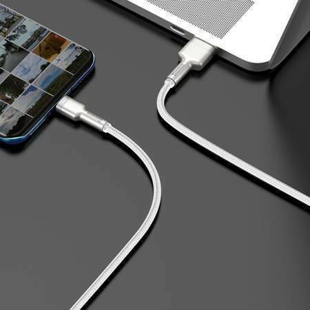 Baseus Cafule Series Braided USB 2.0 Cable USB-C male - USB-A 66W PD Λευκό 2m CAKF000202