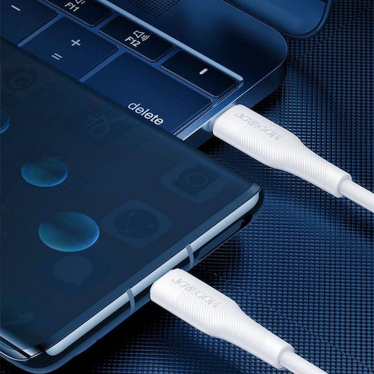 Joyroom S-1830M3 USB 2.0 Cable USB-C Male - USB-C 60W PD White 1.8m