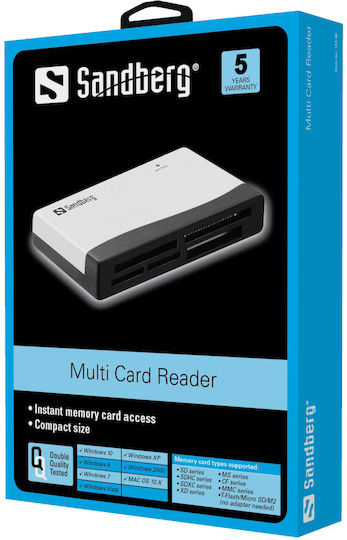 Sandberg Card Reader USB 2.0 για SD/microSD/MemoryStick/CompactFlash/xD