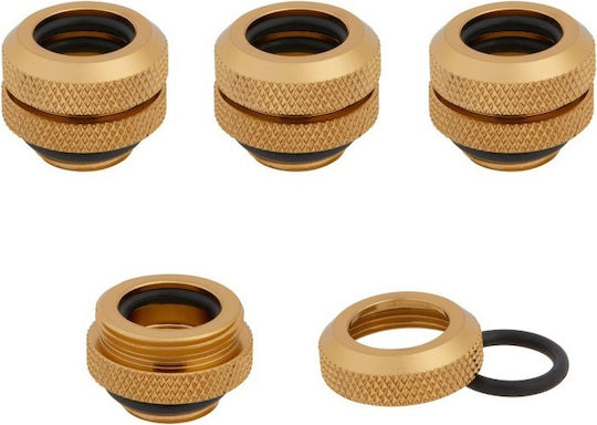 Corsair Hydro X Series XF Hardline 12mm OD Fitting Four Pack Gold
