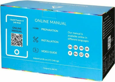 Arctic Liquid Freezer II 240 RGB Υδρόψυξη Επεξεργαστή Διπλού Ανεμιστήρα 120mm για Socket AM4/AM5/1200/115x