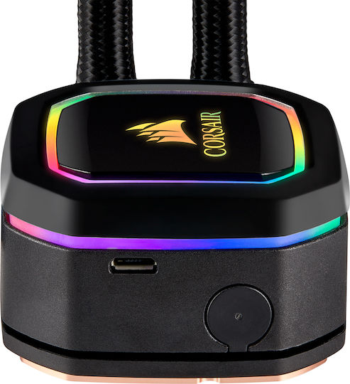 Corsair iCUE H100i RGB PRO XT Υδρόψυξη Επεξεργαστή Διπλού Ανεμιστήρα 120mm για Socket AM4/1200/115x