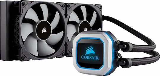 Corsair H115i Pro RGB Υδρόψυξη Επεξεργαστή Διπλού Ανεμιστήρα 140mm για Socket AM4/1200/115x