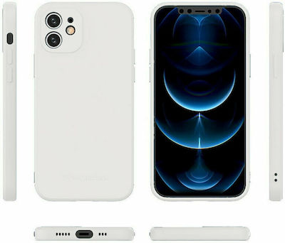 Wozinsky Color Silicone Back Cover White (iPhone 12 / 12 Pro)