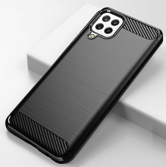 Hurtel Carbon Задна корица Силикон Черен (Galaxy A22 4G)