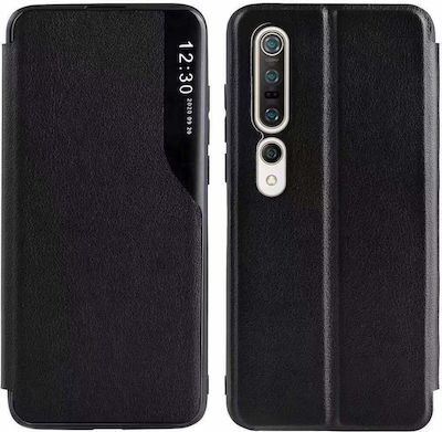 Hurtel Eco Leather View Buchen Sie Synthetisches Leder Schwarz (Redmi Note 10 5G / Poco M3 Pro)