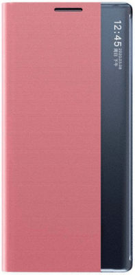 Hurtel Sleep Smart Window Synthetic Leather Book Pink (Galaxy S21 FE 5G)