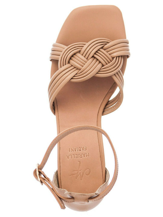 Leder Sandalen Beige