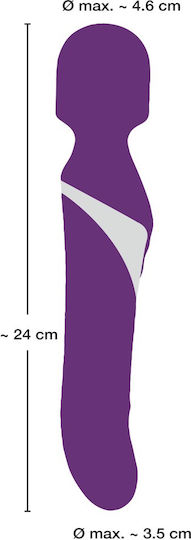 Javida Wand & Pearl Vibrator Δονητής Μασάζ 24cm Purple