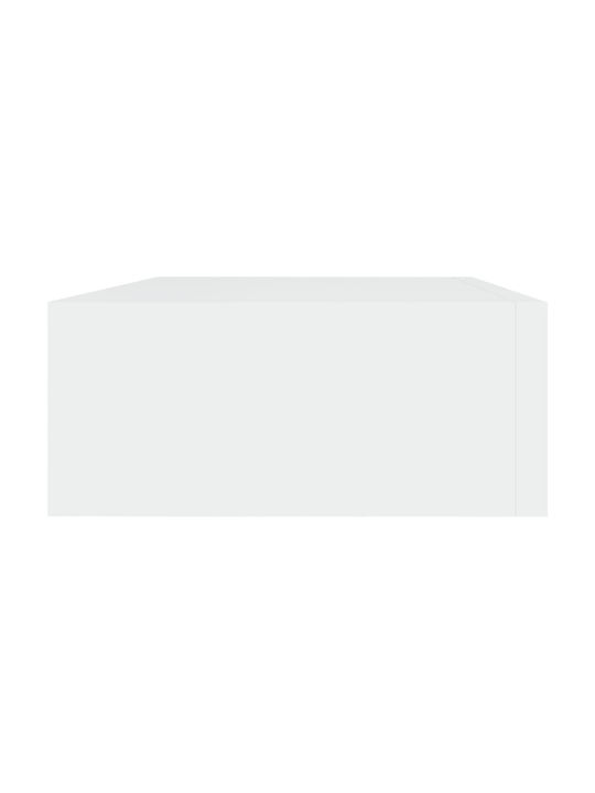 White Wall Shelves (2 Pieces) 40x23.5x10cm