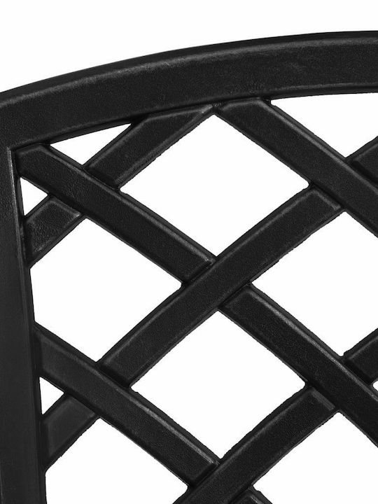Garten- und Outdoor-Möbelsets 3 Stück Schwarz mit Sonnenschirmhalter