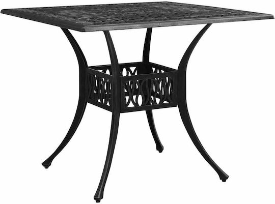 Garten- und Outdoor-Möbelsets 3 Stück Schwarz mit Sonnenschirmhalter