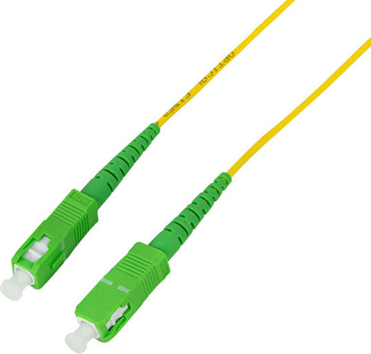 LogiLink Оптичен Кабел SC/APC-SC/APC 10m Жълт