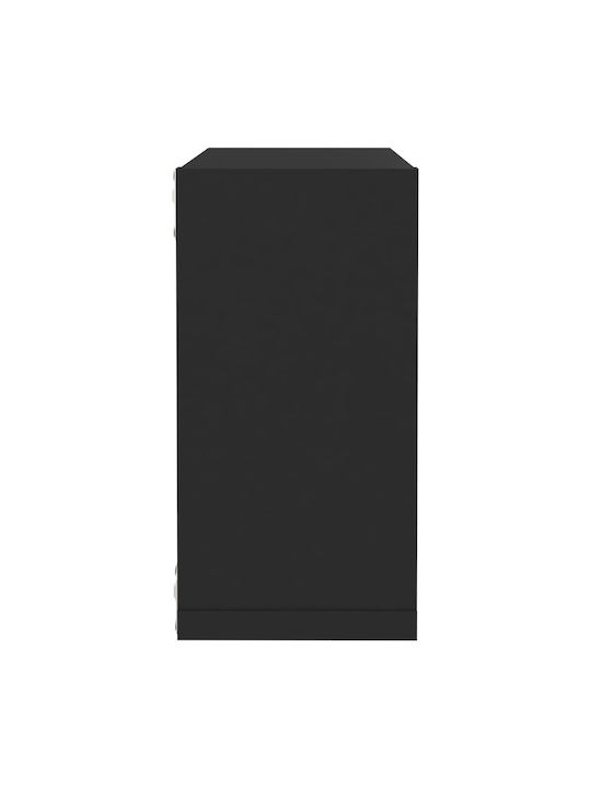 Regale Wand Black Velvet-Black Metal 4Stück 30x15x30cm