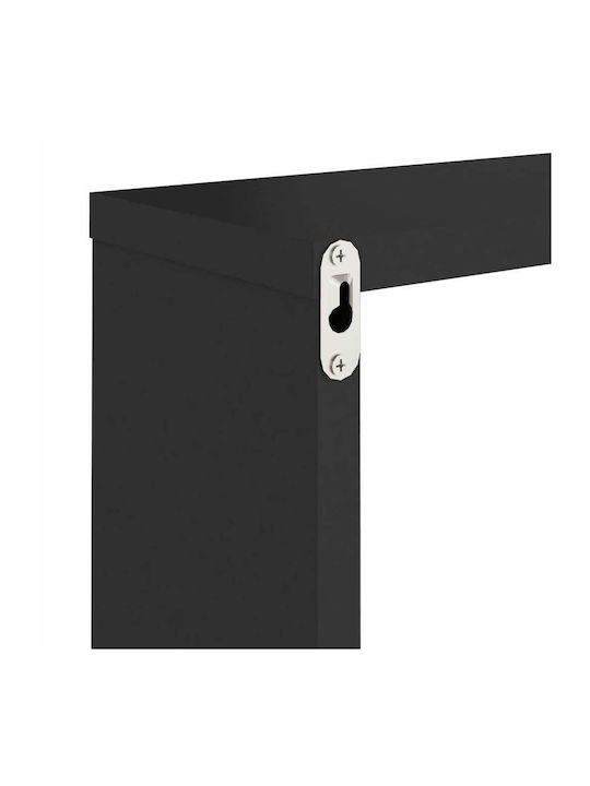 Regale Wand Black Velvet-Black Metal 4Stück 30x15x30cm