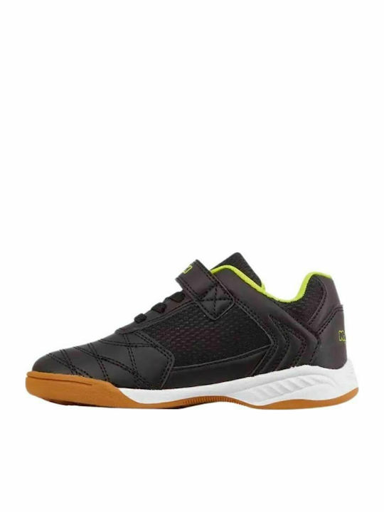 Damba Kids Sports Shoes Running with Hoop & Loop Closure Black