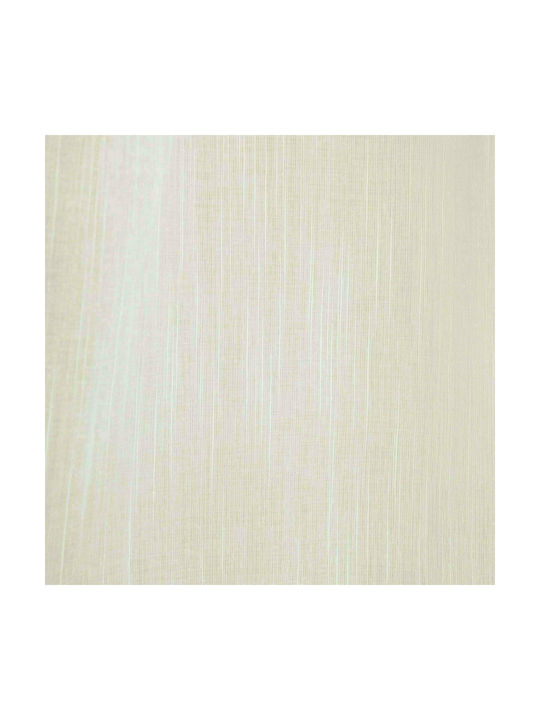 Decocraft Curtain with Pencil Pleat Rain Ecru 300x290cm