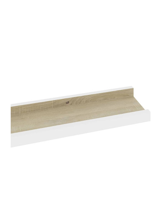 Shelves Wall Sonoma - White 2pcs 80x9x3cm