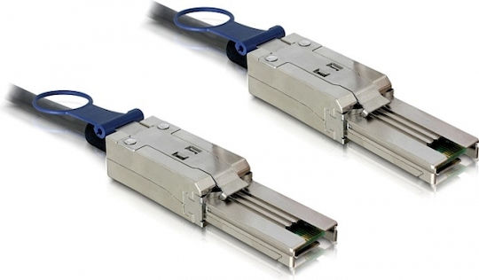 DeLock Mini SAS - Mini SAS Cable 1m Μαύρο (83061)