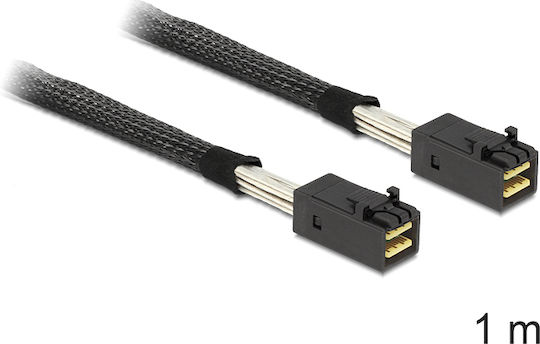 DeLock Mini SAS - Mini SAS Cable 1m Μαύρο (DLK-83387)