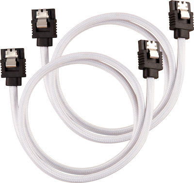 Corsair 7-Pin SATA III to 7-Pin SATA III Cable 0.6m White (CC-8900253)