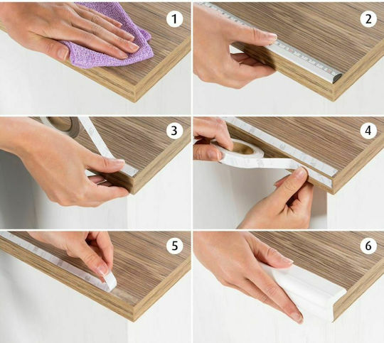 Reer Oberflächenschutz mit Aufkleber aus Schaumstoff in Weiß Farbe 200εκ. 2Stück