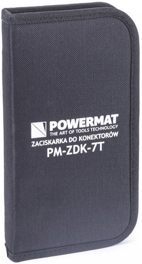 Powermat Zangensatz Abisolier- und Crimpzange und Kabelschneider-Set mit Zubehör 7Stück